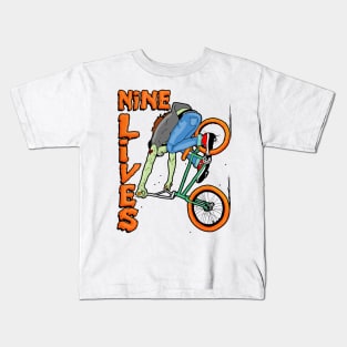 Nine Lives BMX Downhill Kids T-Shirt